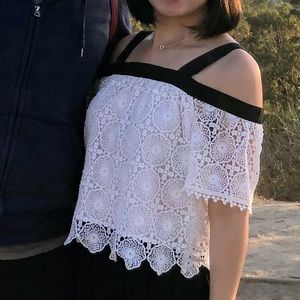 Cottage core Off shoulder white top from forever 21